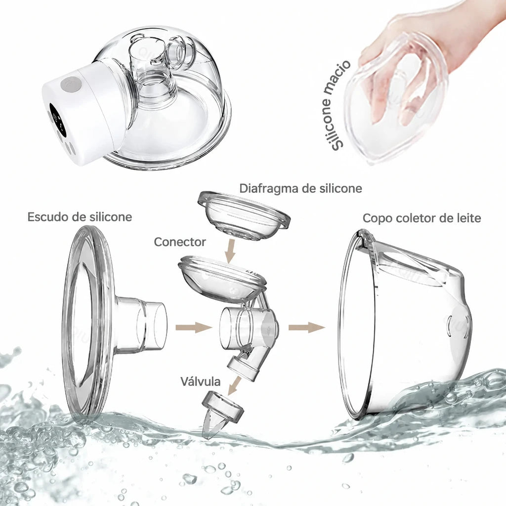 Bomba Extratora de Leite Materno Elétrica Wearable — 180 ml