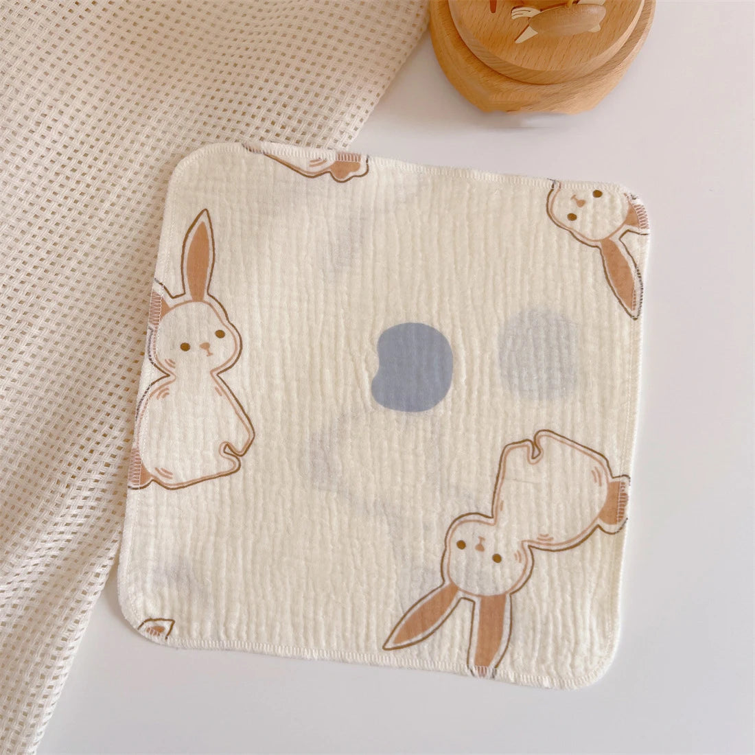 Babete de Algodão para Bebé – Gaze Macia e Absorvente