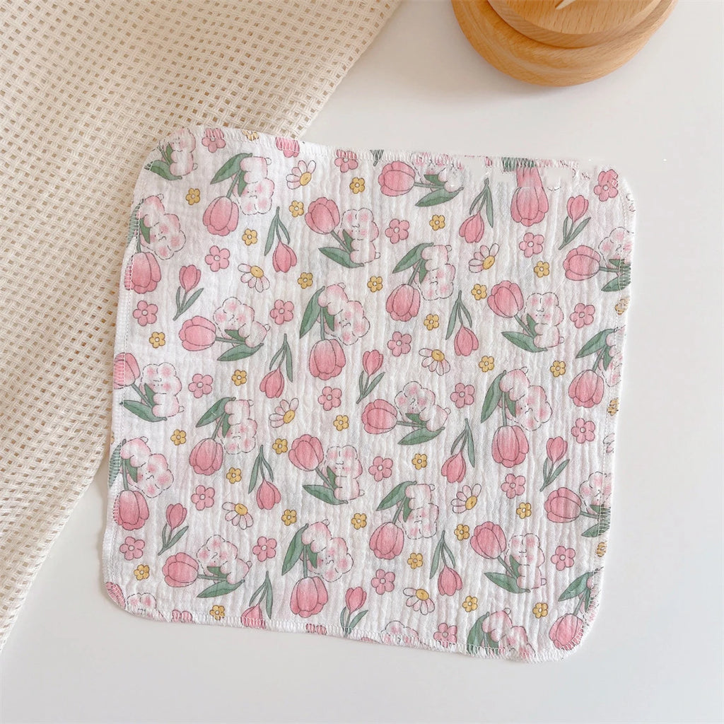 Babete de Algodão para Bebé – Gaze Macia e Absorvente
