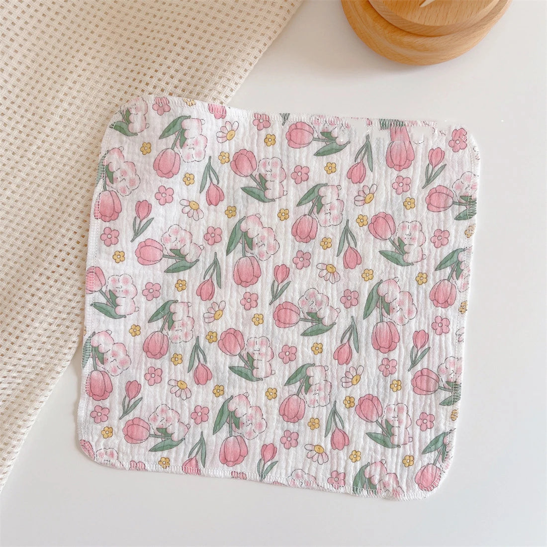 Babete de Algodão para Bebé – Gaze Macia e Absorvente