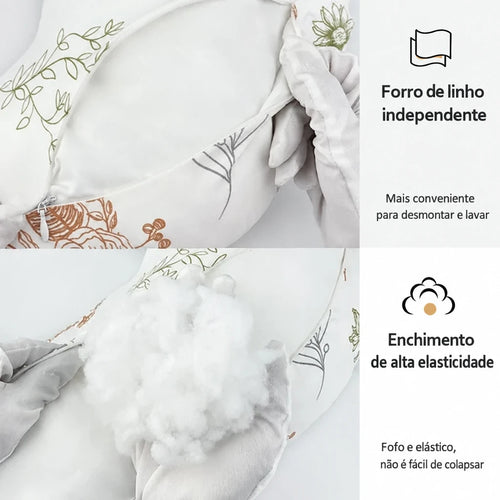 Almofada de Amamentação em U – Confortável e Multifuncional