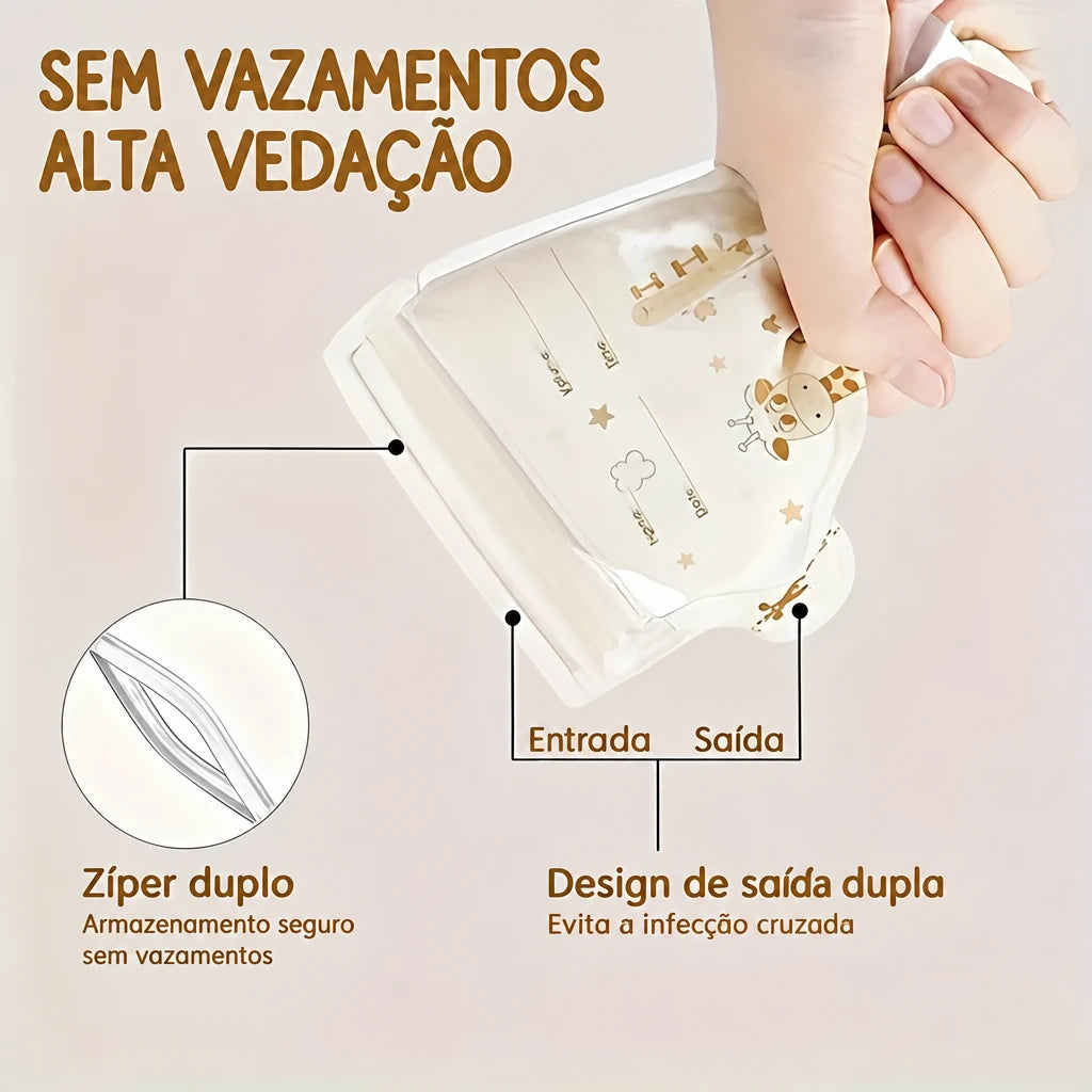 Sacos para Armazenamento de Leite Materno — 250 ml
