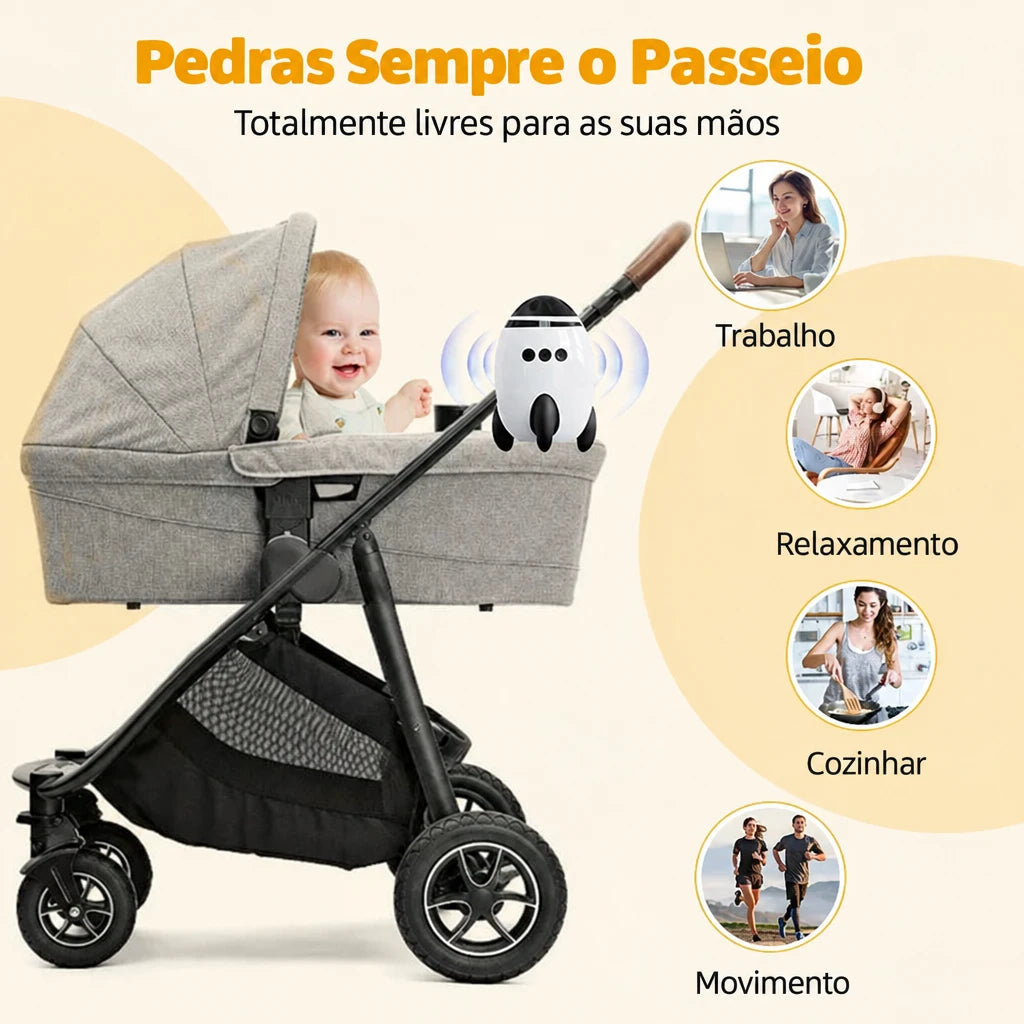 Dispositivo Automático de Embalo para Carrinho de Bebé