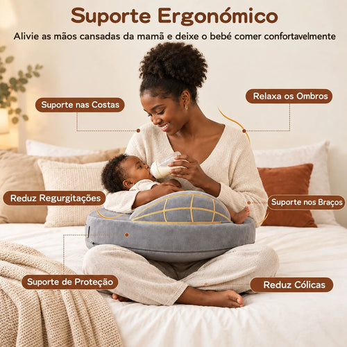 Almofada de Amamentação em U com Cinta Ajustável