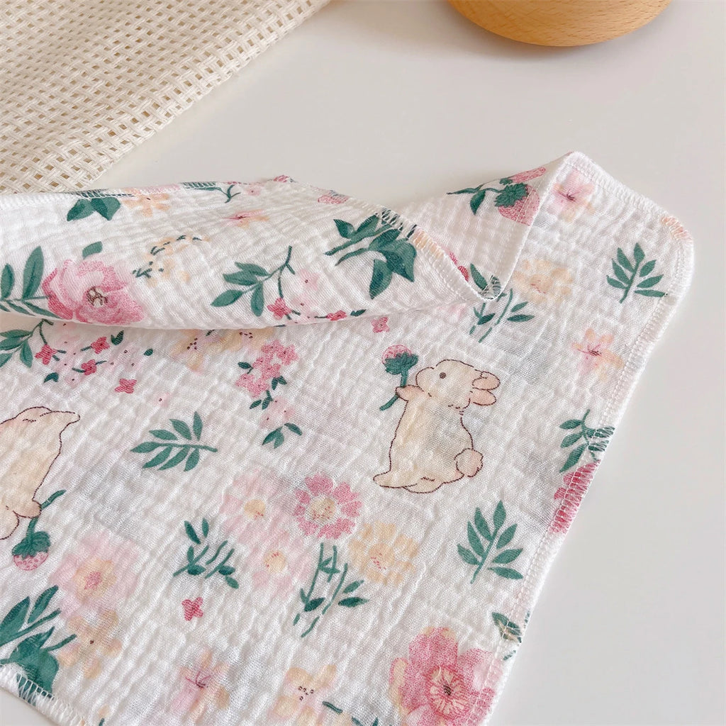 Babete de Algodão para Bebé – Gaze Macia e Absorvente