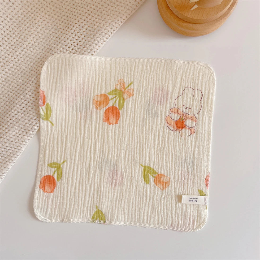 Babete de Algodão para Bebé – Gaze Macia e Absorvente