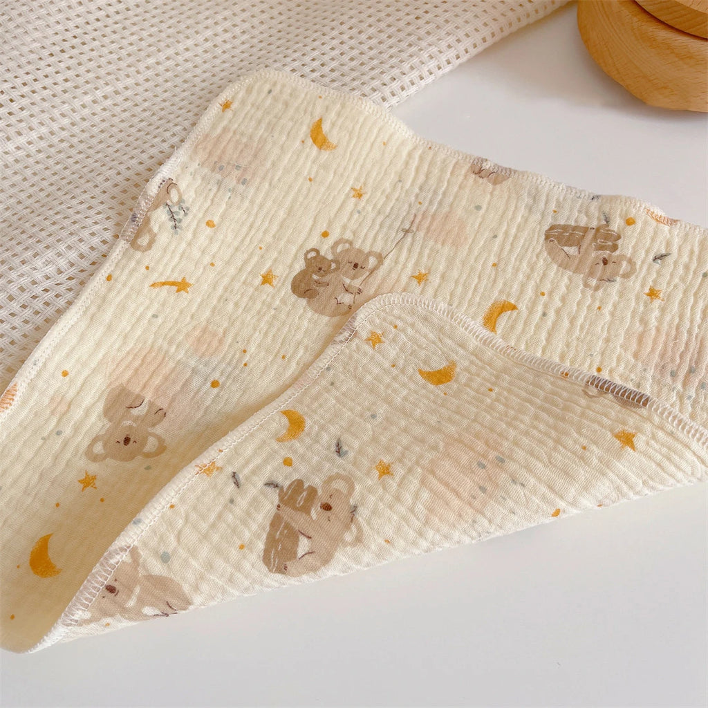 Babete de Algodão para Bebé – Gaze Macia e Absorvente