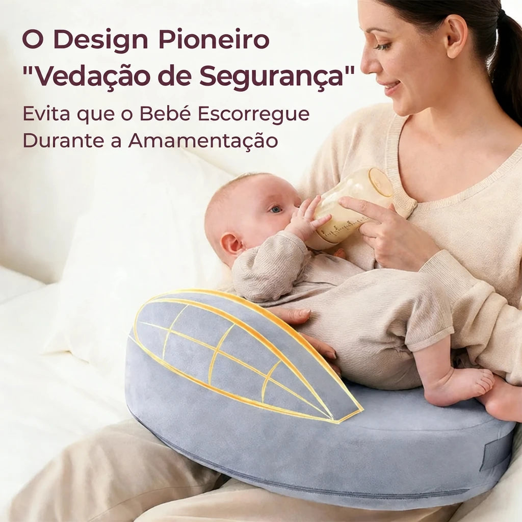 Almofada de Amamentação em U com Cinta Ajustável