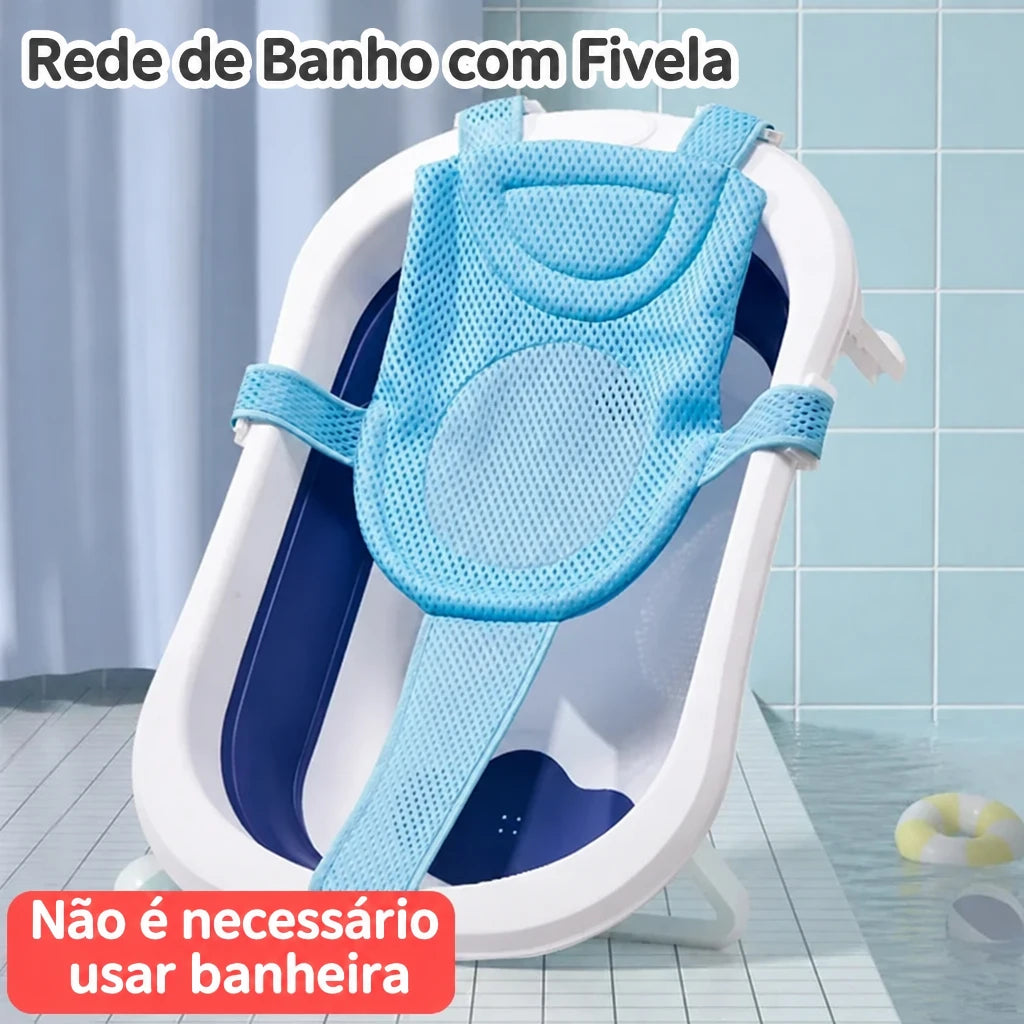Suporte de Banho para Recém-Nascido – Rede de Banheira para Bebé