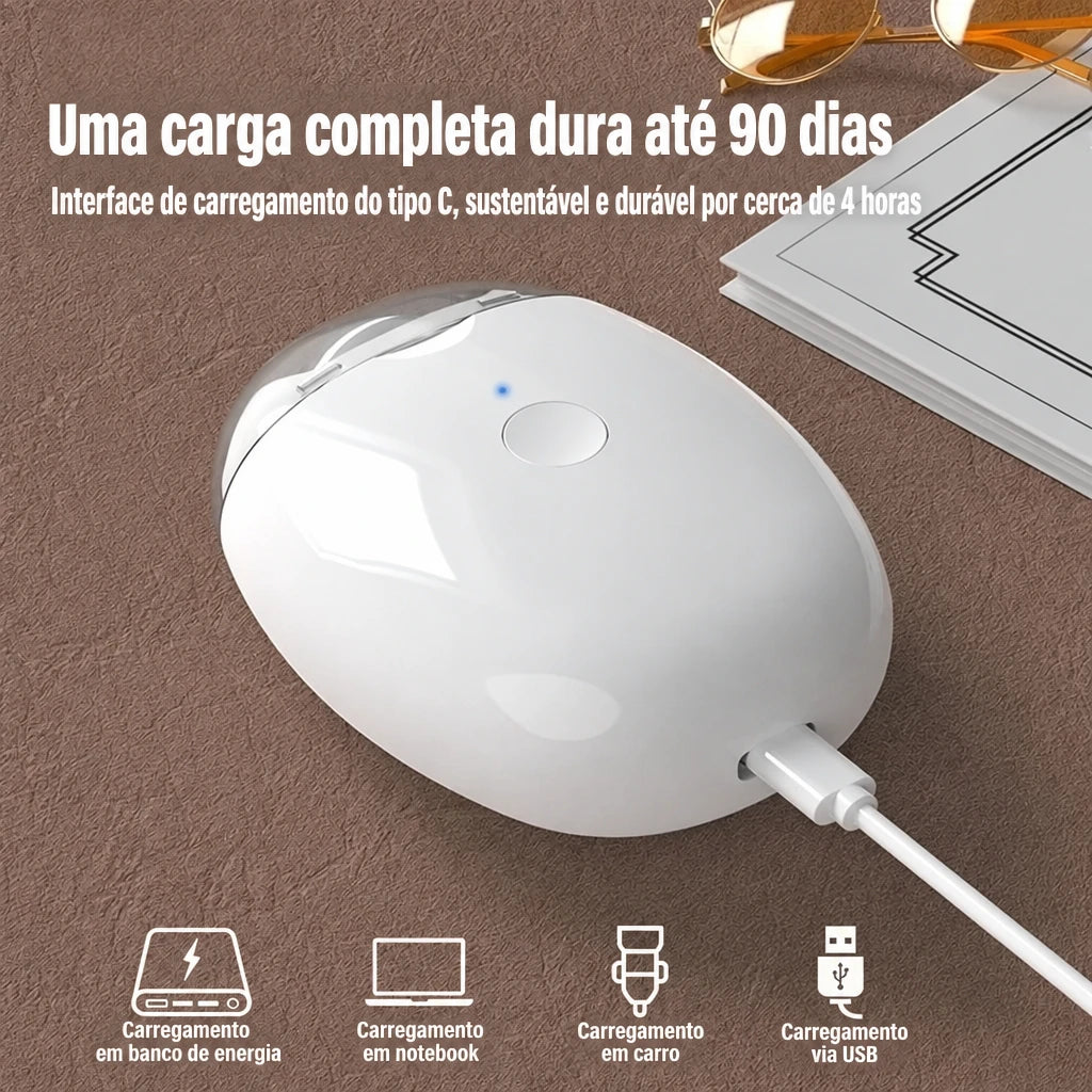Lima Elétrica de Unhas 2 em 1 para Bebé com Luz LED